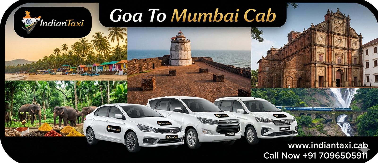 Goa to Mumbai Taxi: Distance, Time & Travel Guide | Indian Taxi