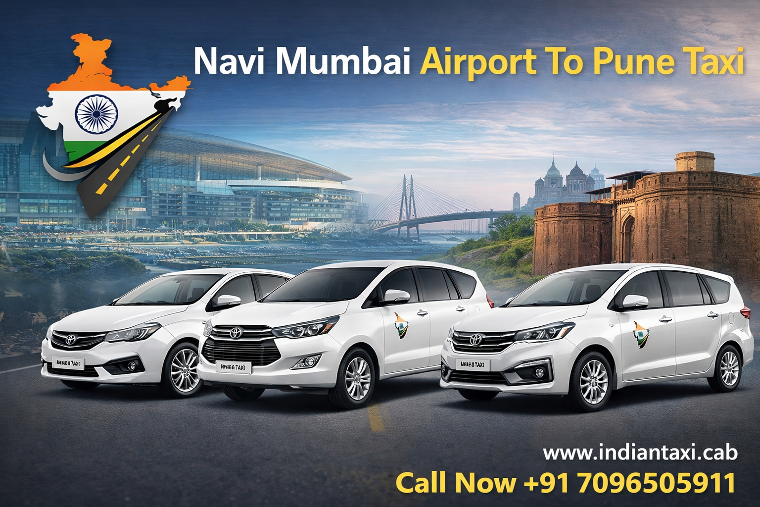 Navi Mumbai Airport To Pune Taxi Fare: Best One-Way Rates | Indian Taxi