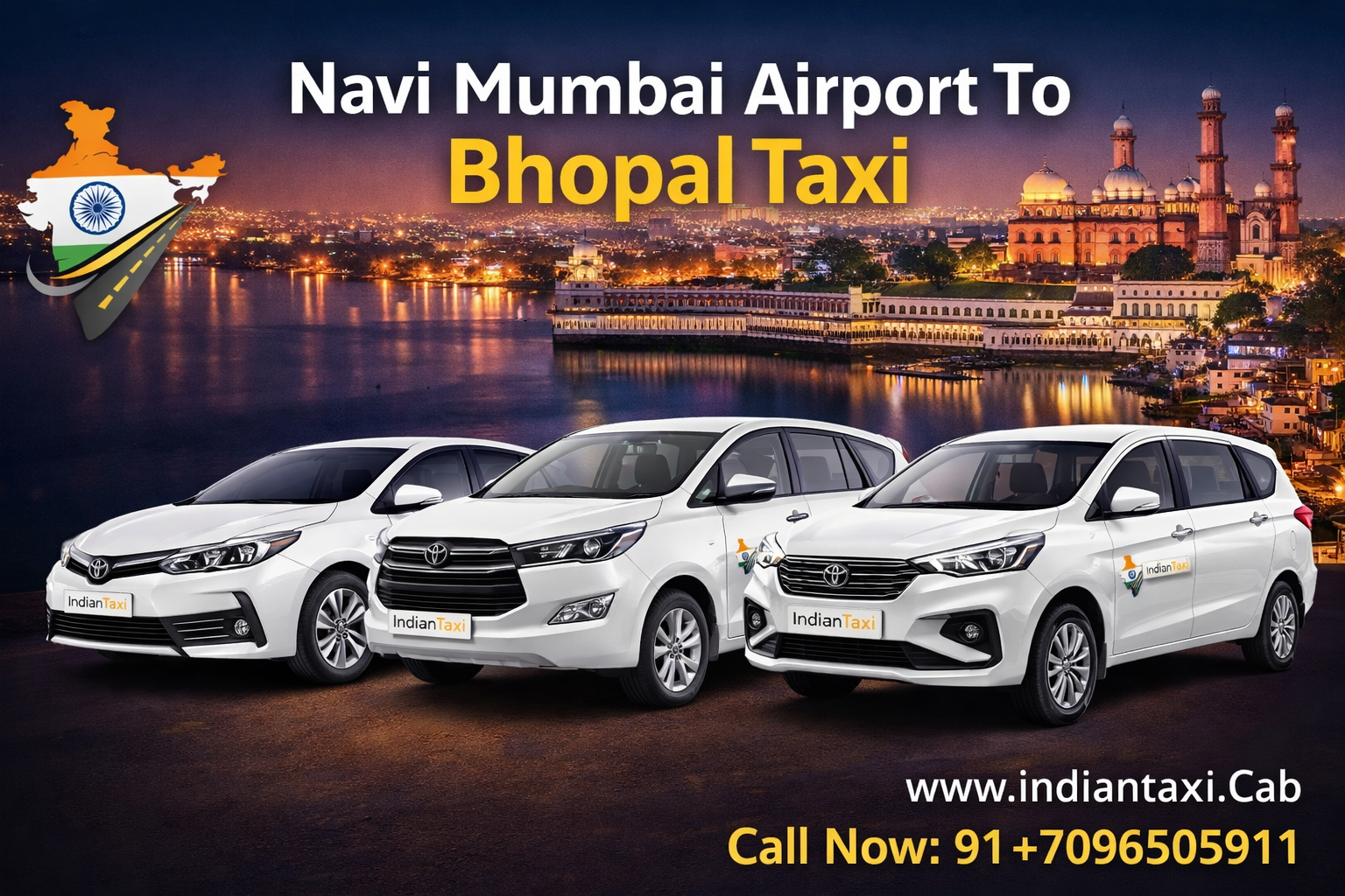 Navi Mumbai Airport To Bhopal Road Trip Guide: Distance, Time & Best Route | Indian Taxi