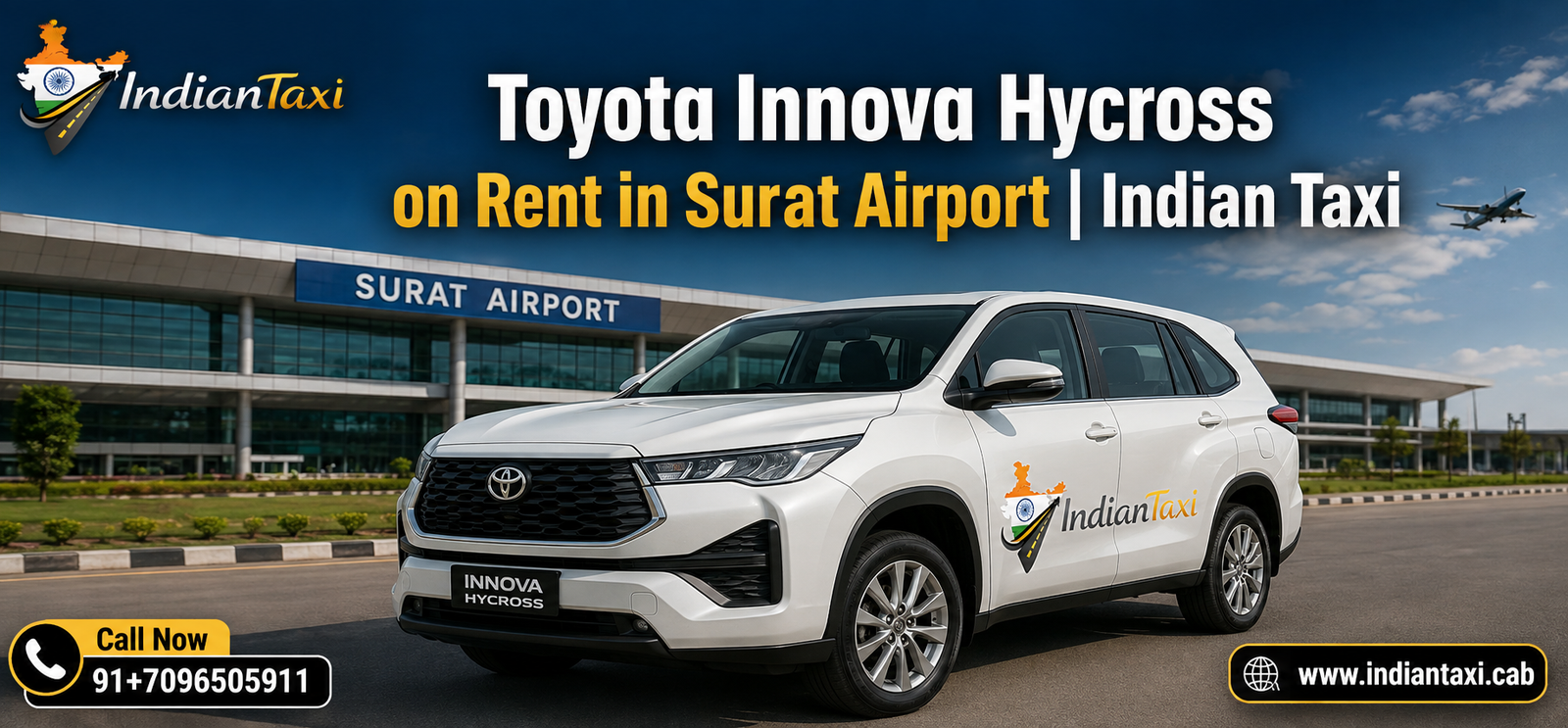 Toyota Innova Hycross on Rent in Surat Airport | Indian Taxi