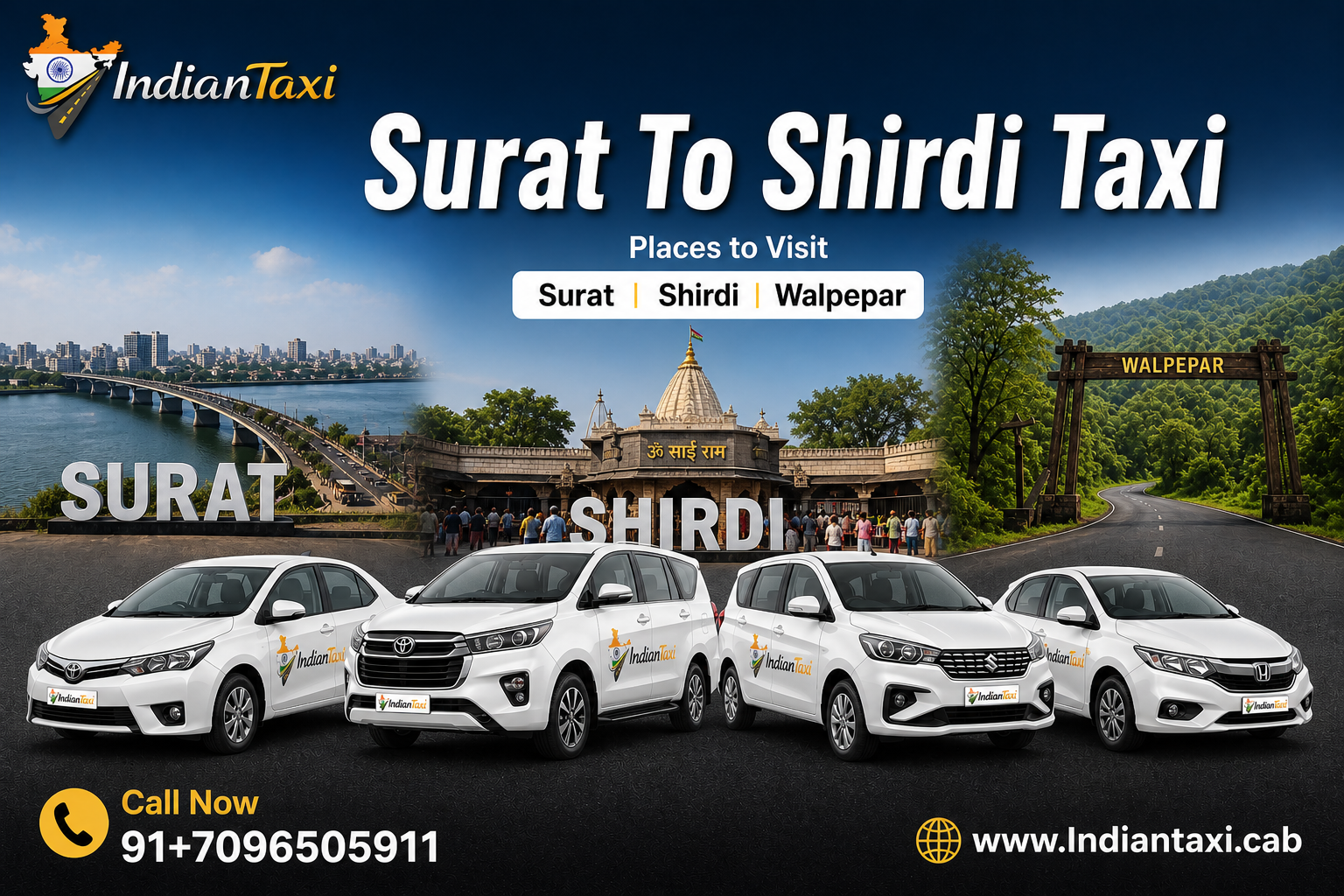 Surat to Shirdi Taxi by Road – Distance, Time and Useful Travel Information
